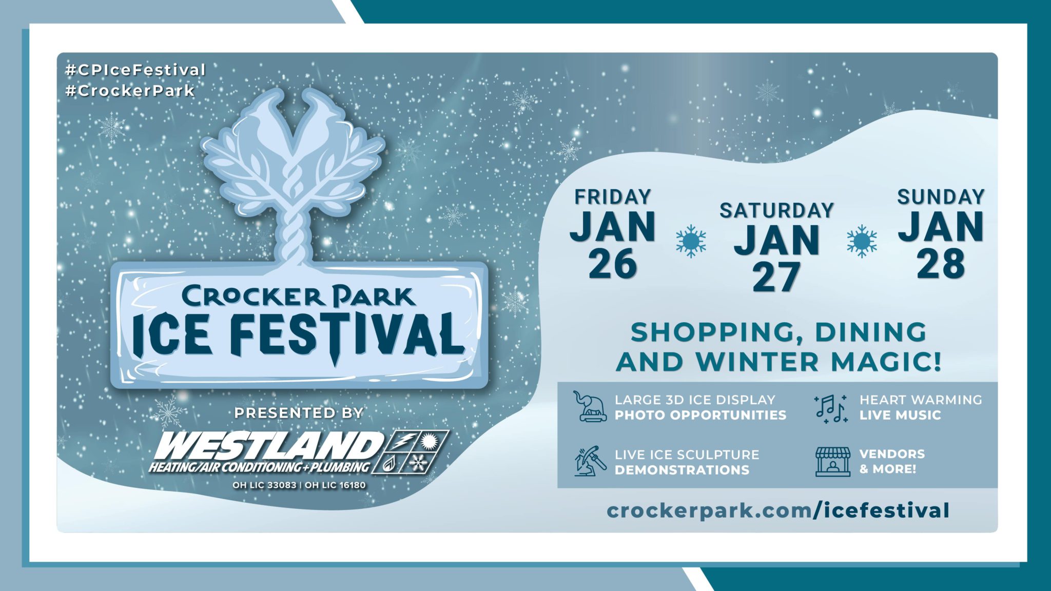 Shopping, Dining & Winter Magic at Crocker Park’s Ice Festival