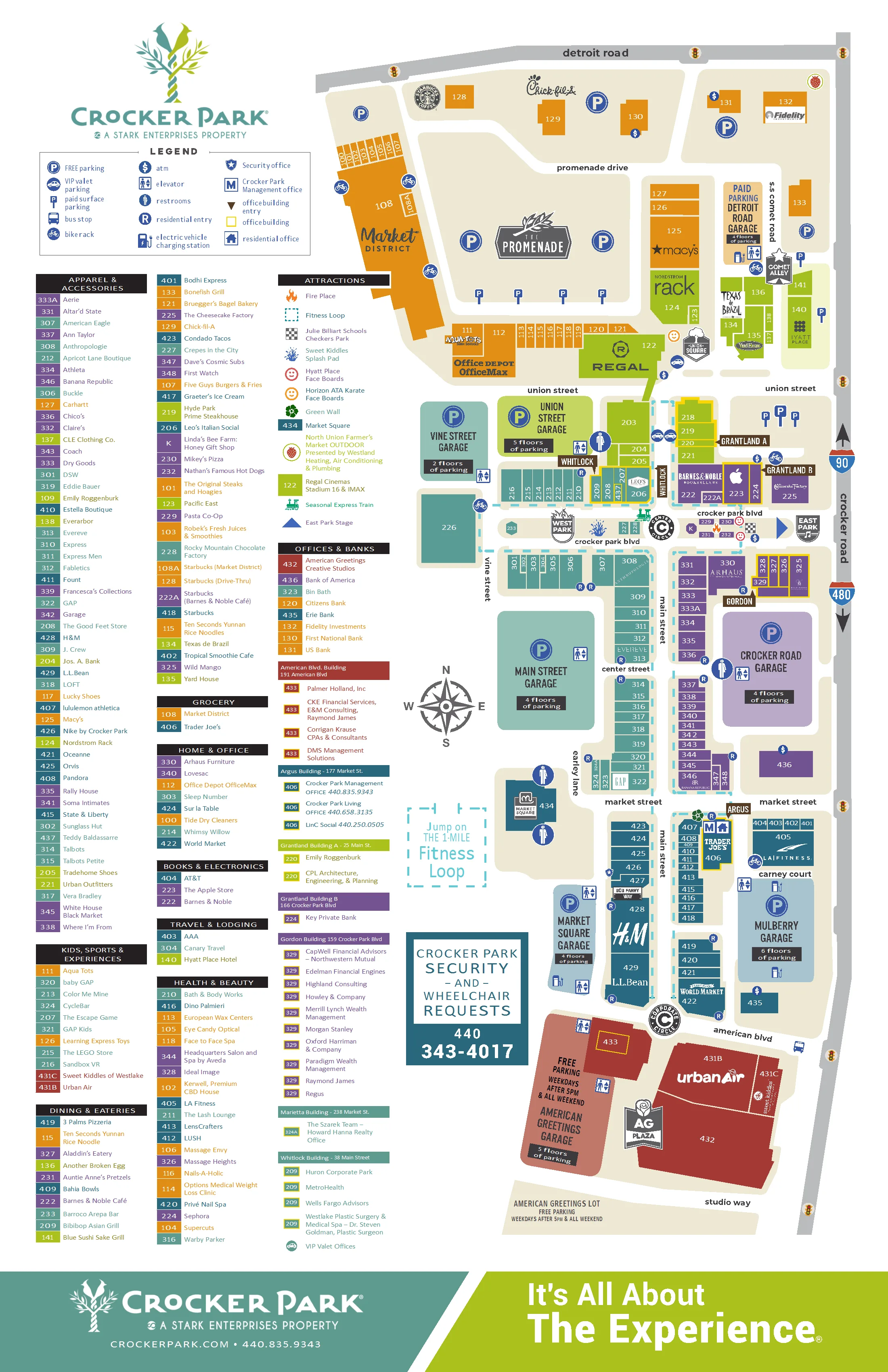 Crocker Park Directory Map