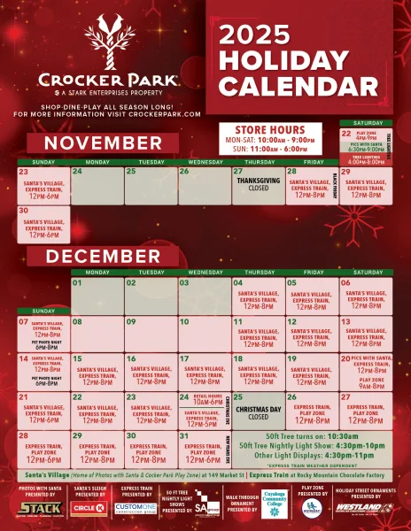 FLYER_ALLHolidayHours_2025_Nov 2025 Holiday Calendar