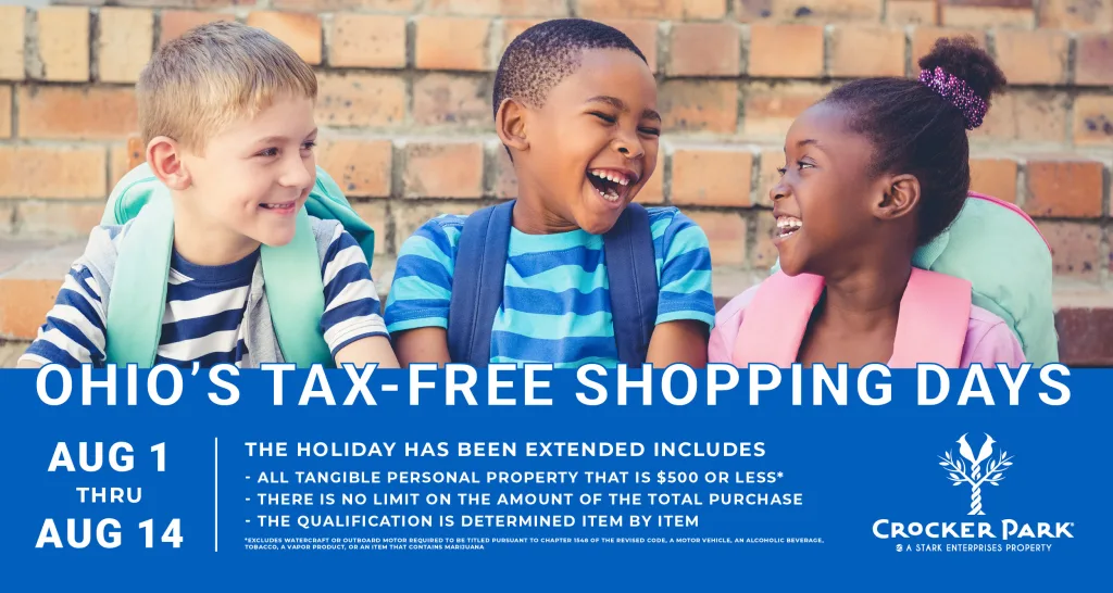 August 1–14, 2025From clothing and footwear to school supplies and materials, take advantage of back-to-school shopping during tax fee week!